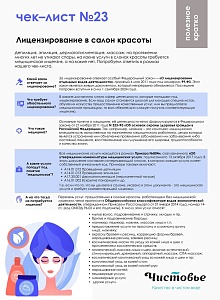 23. Лицензирование в салоне красоты